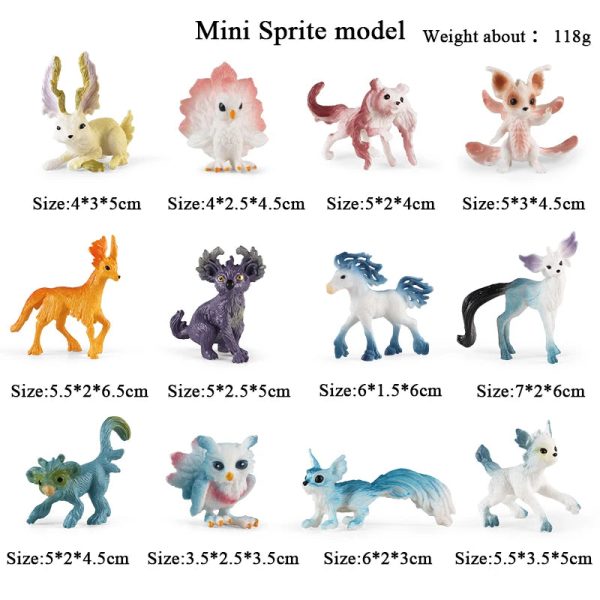 Montessori Miniature Lion Shark Horse Dinosaur Animals Model Set Action Figures
