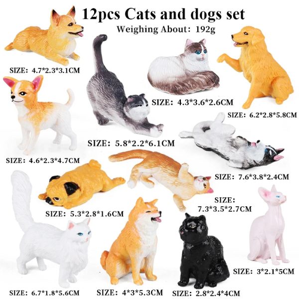 Montessori Miniature Lion Shark Horse Dinosaur Animals Model Set Action Figures