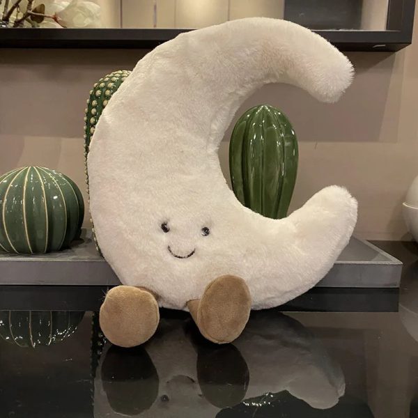 Moon & Sun Plushie: Adorable Weather Decor for Kids' Rooms & Sofas