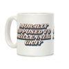 Morally Opposed To Millennial Gray Coffee Mug