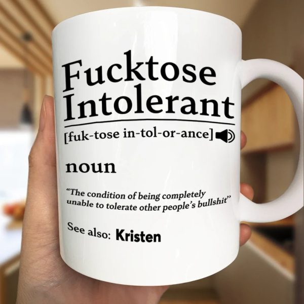 Morning Intolerant Funny - Personalized Mug
