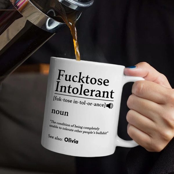 Morning Intolerant Funny - Personalized Mug