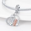 Mother And Daughter Charm Beads Fit Pandach Bracelet