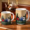 Mother And Daughter Forever Linked - Gift For Mother And Daughter - Personalized Custom White Edge-to-Edge Mug