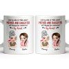 Mother And Daughter Will Always Be Connected By Heart - Personalized Custom Coffee Mug - MOM142_MG