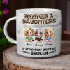 Mother And Daughters A Bond That Can't Be Broken - Personalized Marble Mug