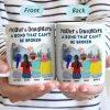 Mother And Daughters Forever Linked Together - Gift For Mom, Mother, Grandma - Personalized Mug