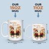 Mother & Daughter Forever Linked Together - Family Personalized Custom Mug - Mother's Day, Birthday Gift For Mom From Daughter