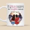 Mother & Daughter My Friend Today My Daughter Forever - Personalized Ceramic Mug - Gift For Mom, Grandma, Mother's Day | GR24 NA94