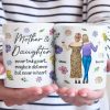 Mother & Daughter Never Truly Apart - Family Personalized Custom 3D Inflated Effect Printed Mug - Gift For Mom, Daughter