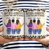 Mother & Daughters A Bond That Can't Be Broken - Gift For Mom, Mother, Grandma - Personalized White Edge-to-Edge Mug