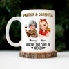 Mother & Daughters A Bond That Can't Be Broken 3D Effect - Personalized Mug