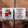 Mother & Daughters Forever Linked Together - Personalized Marble Mug