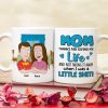 Mother, Mom Thanks For Giving Me Life, Personalized Mug, Gift For Mother, 04DNTN100423HH
