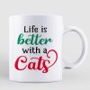Mother Of Cats Sitting Girl Personalized Mug