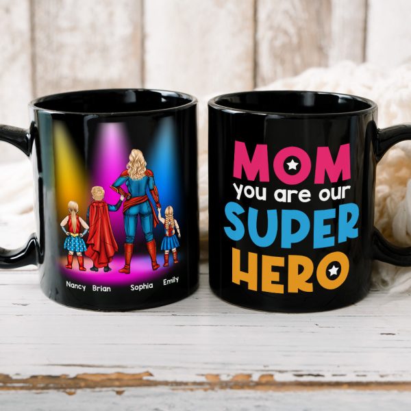 Mother's Day Gift 06HUDT030423TM Personalized Black Mug