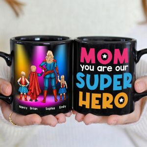 Mother's Day Gift 06HUDT030423TM Personalized Black Mug