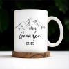 Mountain and Forest Design Grandpa Mug - Personalized Custom Coffee Mug - GRP015_MG