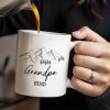 Mountain and Forest Design Grandpa Mug - Personalized Custom Coffee Mug - GRP015_MG