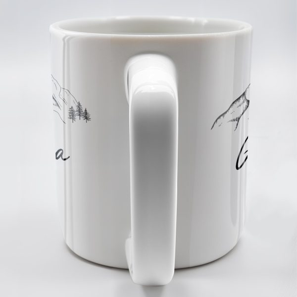 Mountain and Forest Design Grandpa Mug - Personalized Custom Coffee Mug - GRP015_MG