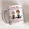 Mug with To My Son Theme, High Clarity, Heartwarming Gift for Son from Dad