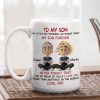 Mug with To My Son Theme, High Clarity, Heartwarming Gift for Son from Dad