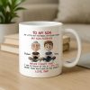 Mug with To My Son Theme, High Clarity, Heartwarming Gift for Son from Dad