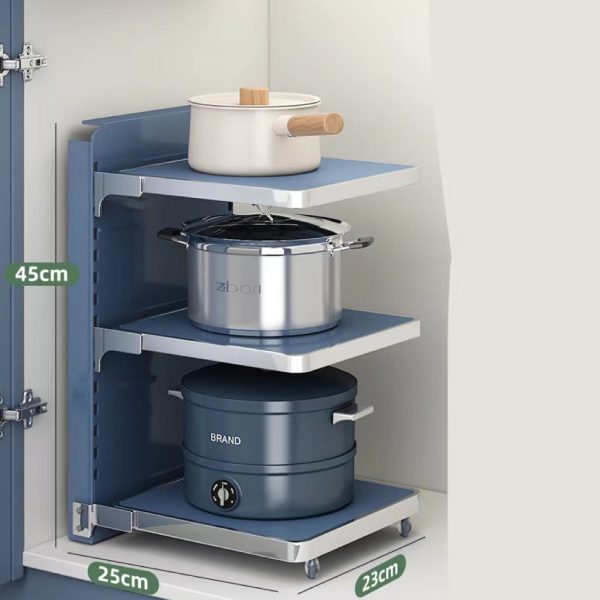 Multi-Layer Under Sink Kitchen Pot Rack