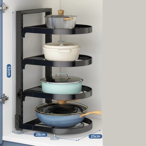 Multi-Layer Under Sink Kitchen Pot Rack