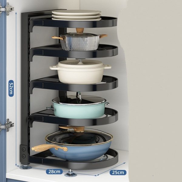 Multi-Layer Under Sink Kitchen Pot Rack