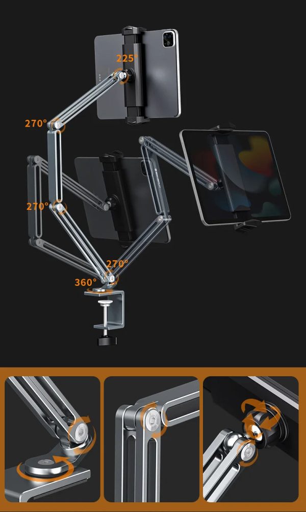 Multifunctional Alloy Desk Tablet Bracket