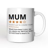 Mum Star Reviewed Personalized Mug, Playful Mother Gift With Custom Name