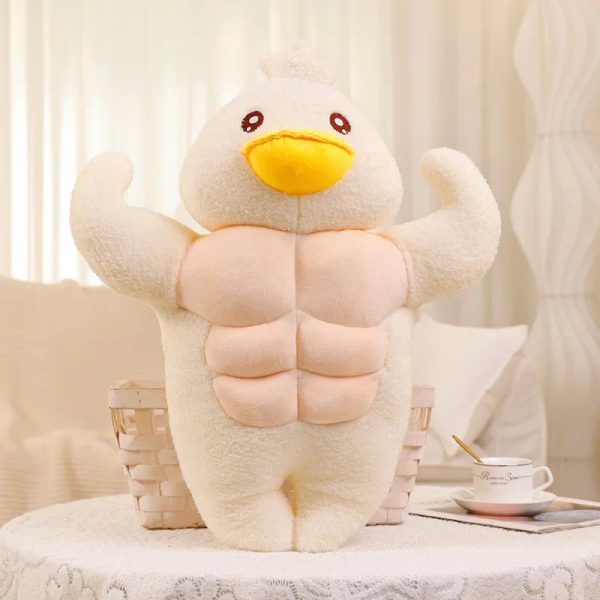 Muscle Frog & Duck Plush A Quirky Pair