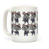 Muscle Mice Pattern Parody Coffee Mug