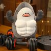 Muscle Shark Plush Toy - Soft Ocean Whale for Kids' Gifts & Fun!