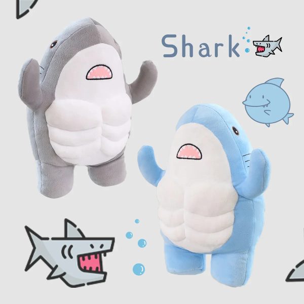 Muscle Shark Plush Toy 35cm