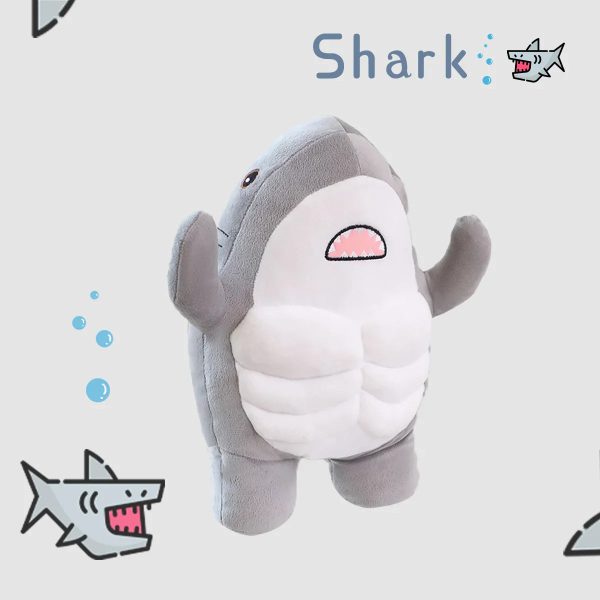 Muscle Shark Plush Toy 35cm
