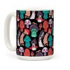 Mushroom Monsters Pattern Coffee Mug