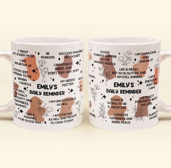 My Affirmations Mug - Self Gift, Gifts For Daughter, Friends - Personalized Mug