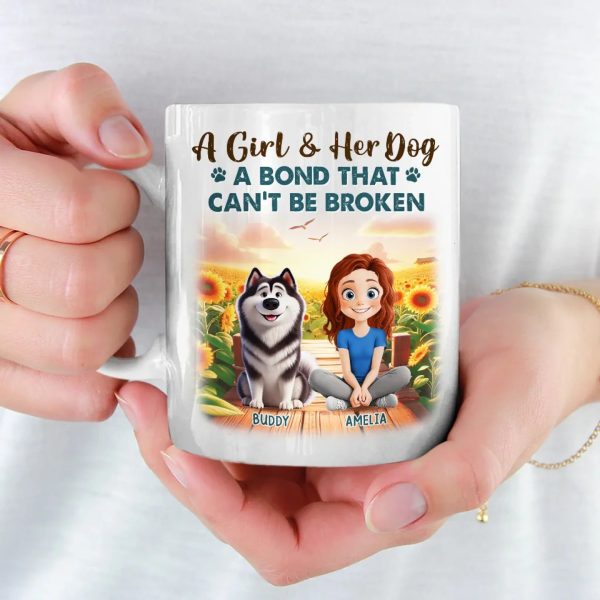 My Best Friend Comes With A Wagging Tail - Dog Personalized Custom Mug - Gift For Pet Owners, Pet Lovers