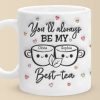 My Best Tea - Bestie Personalized Custom 3D Inflated Effect Printed Mug - Gift For Best Friends, BFF, Sisters