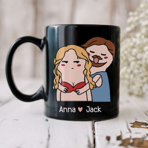 My Boobs Would Be So Lonely Black Mug - 05nttn200323tm