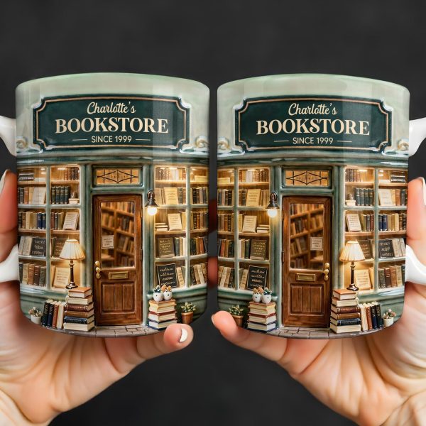 My Bookstore Since, Cozy Bookshelf Design - Personalized Custom Coffee Mug - BLV094_MG