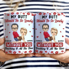My Butt Would Be So Lonely Without You Couple - Personalized White Edge-to-Edge Mug
