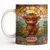My Cow Stained Glass Landscape - Personalized Custom Coffee Mug - KID530_MG