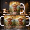 My Cow Stained Glass Landscape - Personalized Custom Coffee Mug - KID530_MG