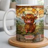 My Cow Stained Glass Landscape - Personalized Custom Coffee Mug - KID530_MG