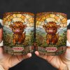 My Cow Stained Glass Landscape - Personalized Custom Coffee Mug - KID530_MG
