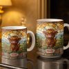 My Cow Stained Glass Landscape - Personalized Custom Coffee Mug - KID530_MG