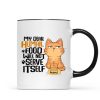 My Dear Human Food Will Not Serve Itself Funny Cats Personalize Mug